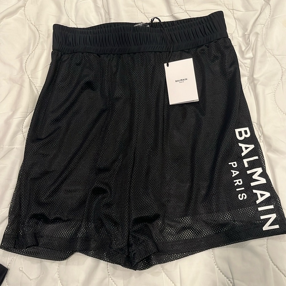 Balmain Paris Women Fishnet coverup